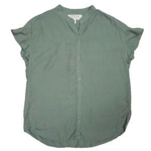 cloth & stone (ANTHROPOLOGIE) Sage Button-Up Blouse
